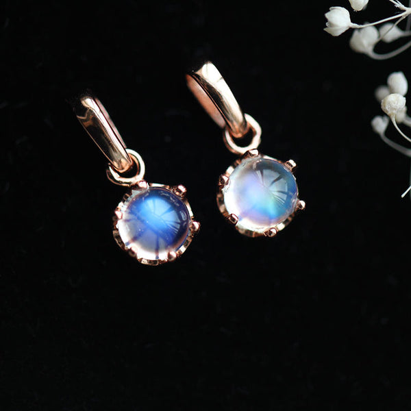 Moonstone Pendant Necklace Silver Handmade June Birthstone Gemstone Jewelry Women chic