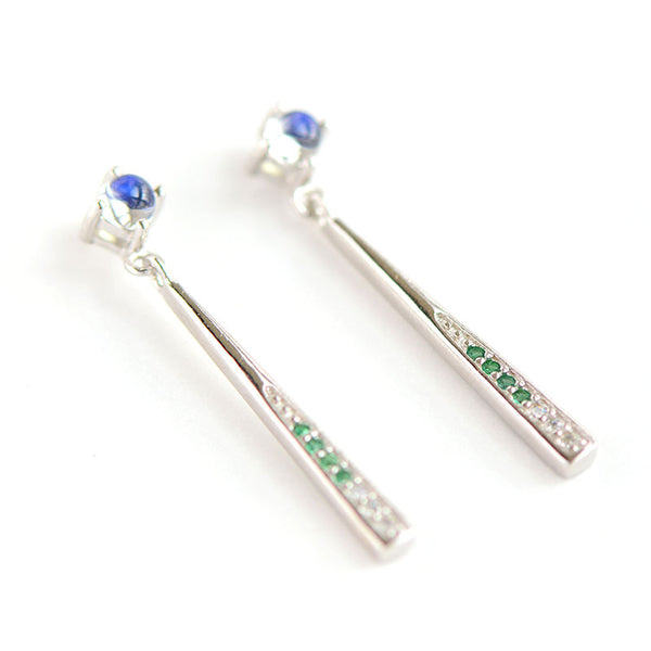 Moonstone Stud Dangle Earrings June Birthstone Jewelry Sterling Silver Accessories Women cute