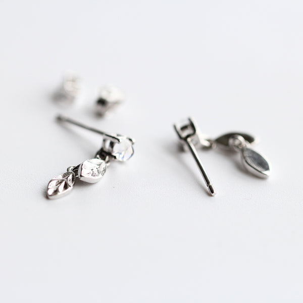 Moonstone Stud Earrings Gold Sterling Silver Jewelry Accessories Women beautiful
