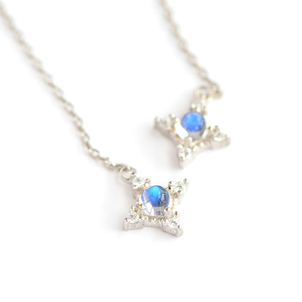 Moonstone Threader Earrings Gold Sterling Silver Jewelry Accessories Women cute