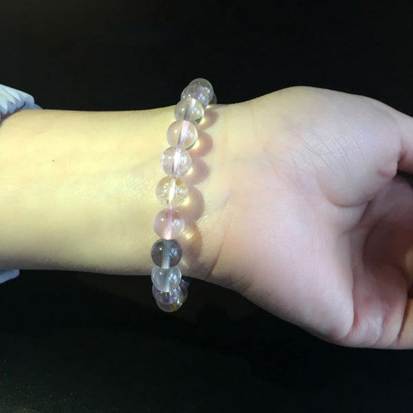 Natural Crystal Beaded Bracelet Handmade Couples Lovers Jewelry Accessories Women Men beautiful