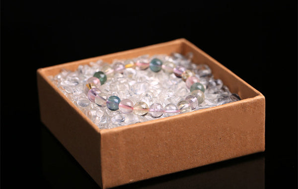 Natural Crystal Beaded Bracelet Handmade Couples Lovers Jewelry Accessories Women Men elegant