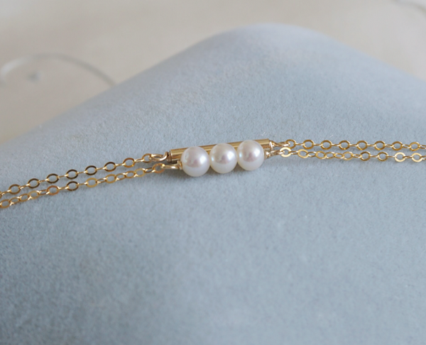 Nice Womens Freshwater Pearl Bracelet Gold Plated Bracelets For Her Details