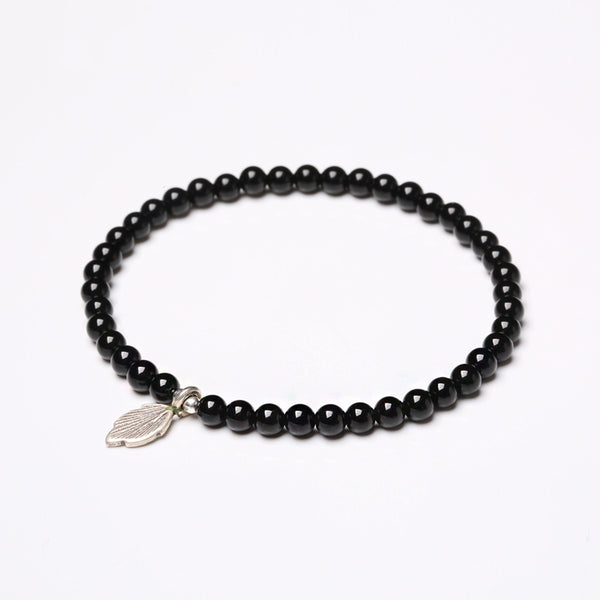 Obsidian Blue Sandstone Beaded Bracelets Handmade Gemstone Jewelry Accessories for Women Men