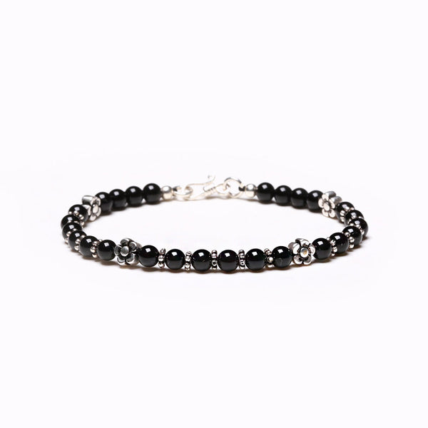 Obsidian Blue Sandstone Onyx Beaded Bracelets Handmade Gemstone Jewelry Accessories men women adorable