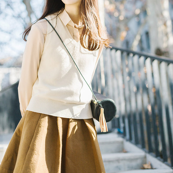 Original Womens Black Leather Crossbody Bags Leather Shoulder Bag fashion