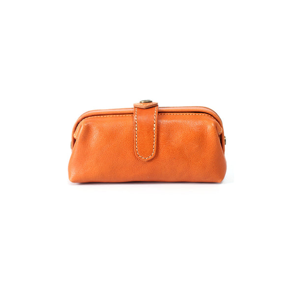 Original Womens Brown Leather Wallets Doctor Bag Clutch Wallet for Women small