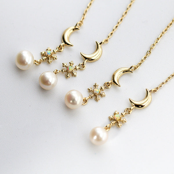 Pearl Clip Threader Earrings Gold Silver June birthstone Jewelry Women chic