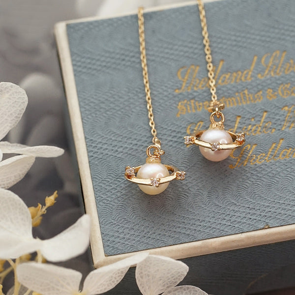 Pearl Threader Drop Earrings Gold Silver Jewelry Women chic