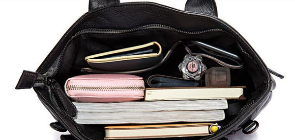 Quilted Ladies Genuine Leather Crossbody Bag Shoulder Handbags For Women Inside