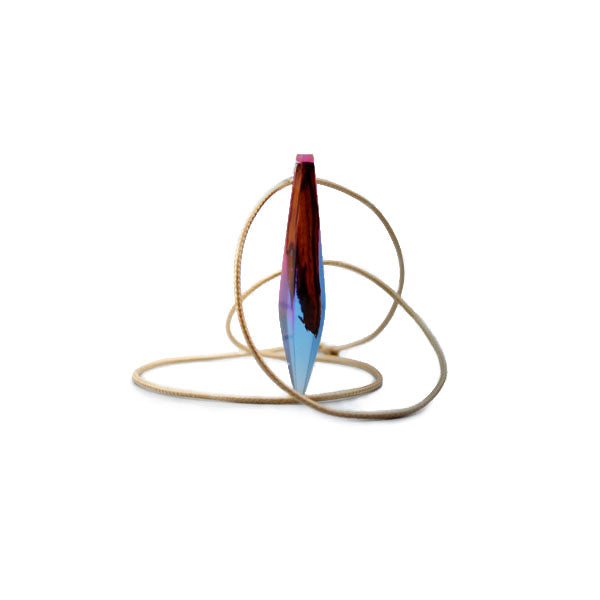 Resin Wood Pendant Necklace Unique Handmade jewelry Accessories Women Men gift for lovers