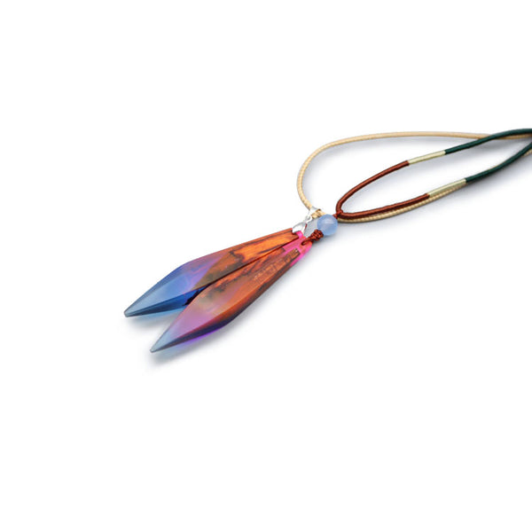 Resin Wood Pendant Necklace Unique Handmade Natural Jewelry Accessories Women Men
