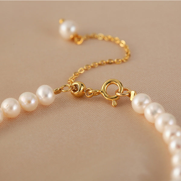 Rose Shaped Womens Pearl Bracelet Beaded Bracelets For Women Details