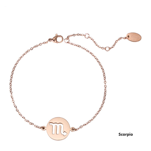 Constellation Anklet Unique Gold Plated Titanium Steel Jewelry Accessories Gift for Women