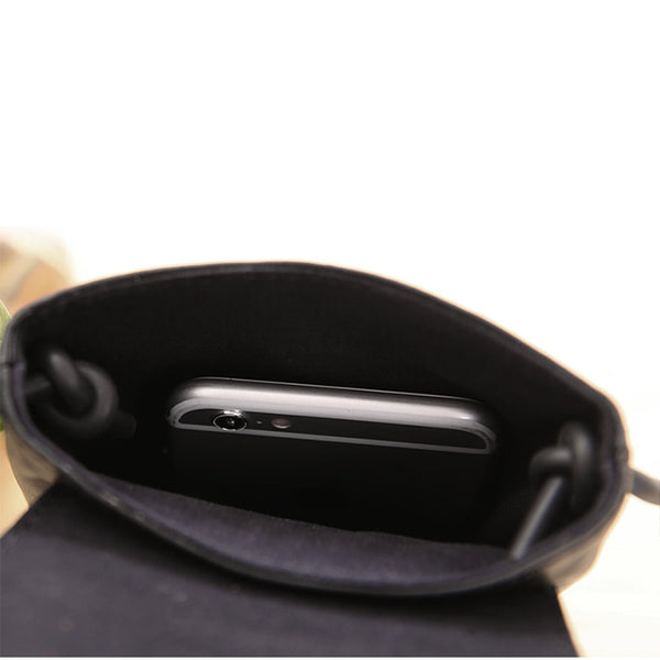 Small Black Leather Womens Crossbody Phone Bags Shoulder Bag Purse for Women Boutique