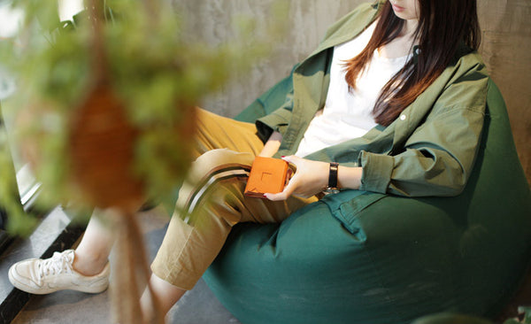 Small Brown Leather Womens Wallet Purse Handmade Clutch for Women small