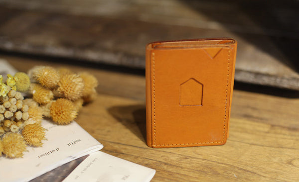 Small Brown Leather Womens Wallet Purse Handmade Clutch for Women stylish