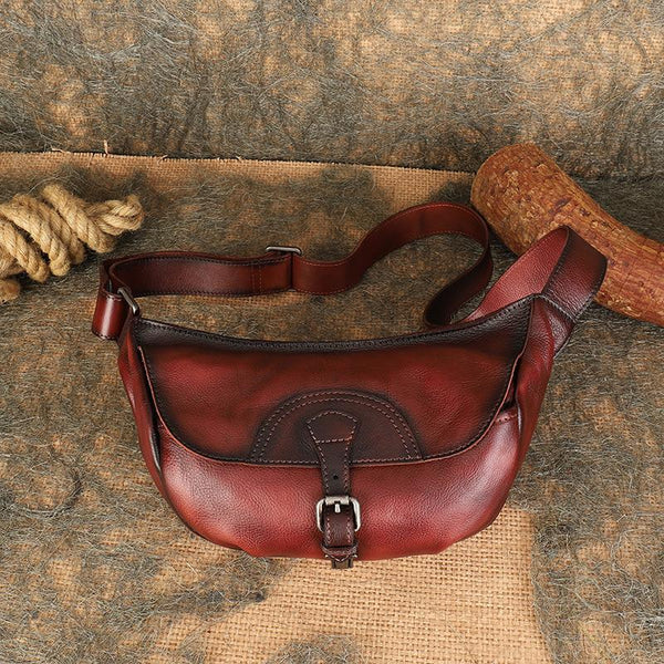 Small Cowhide Leather Crossbody Purse Shoulder Strap Bag For Women Affordable