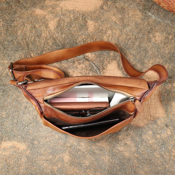 Small Cowhide Leather Crossbody Purse Shoulder Strap Bag For Women Cowhide