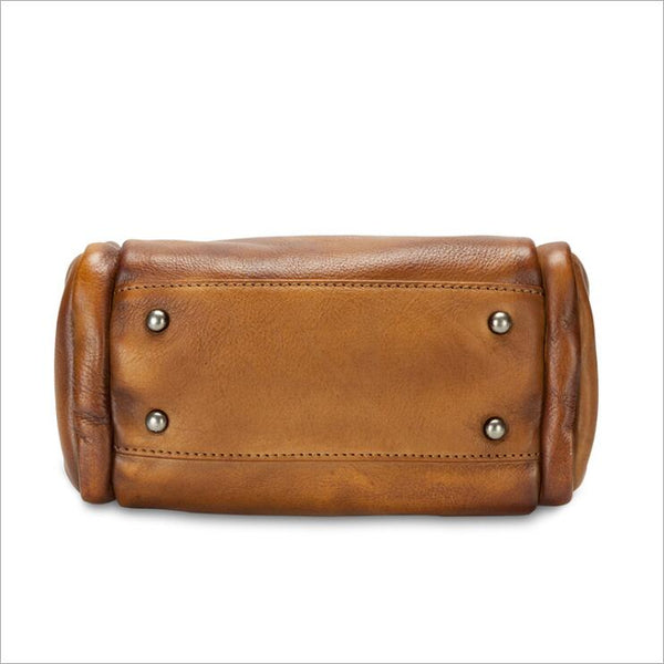 Small Cowhide Leather Hobo Crossbody Purse Shoulder Purse With Fringe And Rivets for Women Best