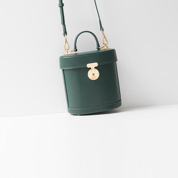 Small Cube Bag Womens Handbags Leather Crossbody Bags Purse for Women