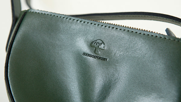 Small Half Round Leather Crossbody Purse Sling Bag For Women Nice