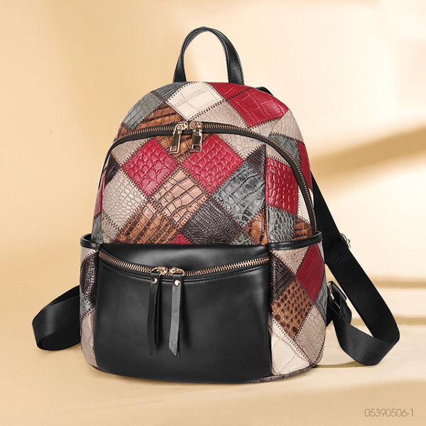 Small Ladies Boho Leather Backpack Purse Leather Rucksack For Women Affordable