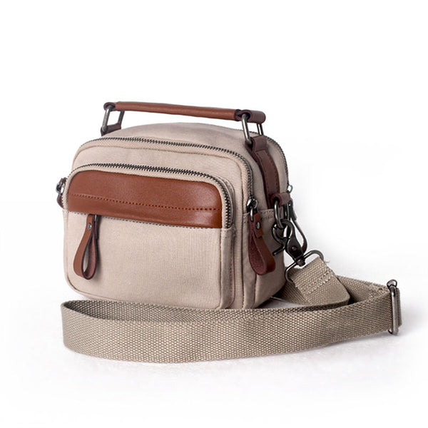 Small Ladies Canvas Crossbody Satchel Bag Shoulder Purse For Women Accessories
