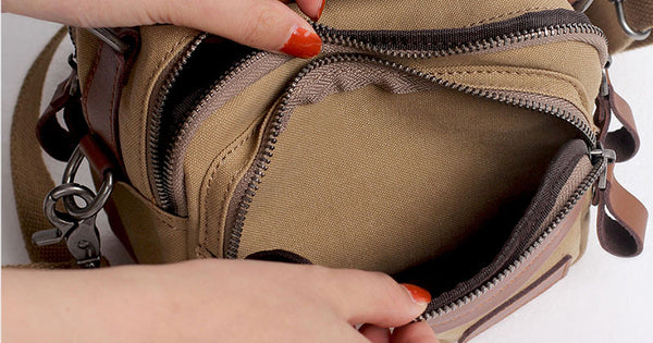 Small Ladies Canvas Crossbody Satchel Bag Shoulder Purse For Women Durable