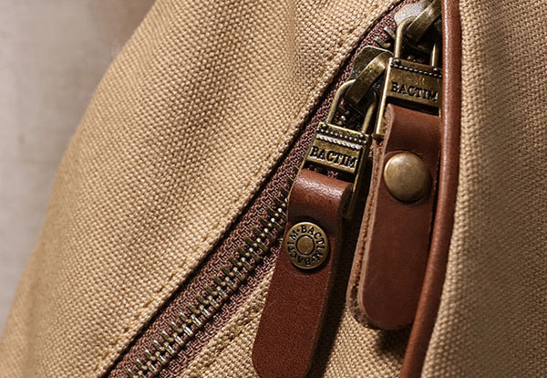 Small Ladies Canvas Travel Backpack Bag With Pockets Rucksack Purse For Women Original