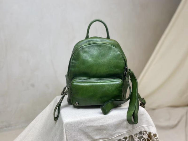 Small Ladies Leather Backpack Purse Rucksack Bags For Women Online