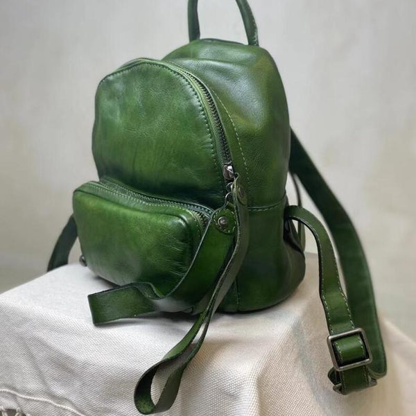 Small Ladies Leather Backpack Purse Rucksack Bags For Women Original