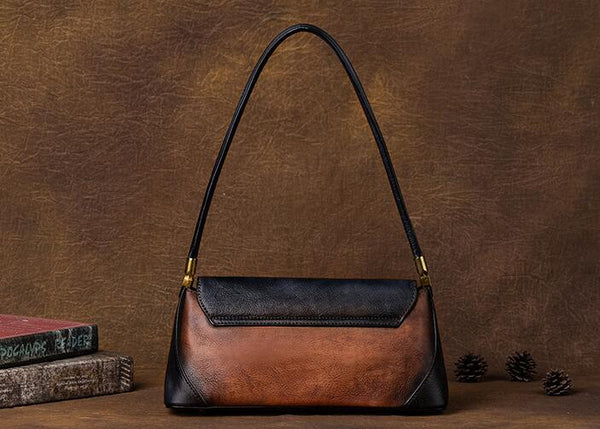 Small Ladies Leather Flap Shoulder Bag Genuine Leather Handbags For Women Designer