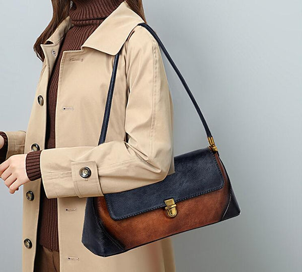 Small Ladies Leather Flap Shoulder Bag Genuine Leather Handbags For Women Genuine Leather