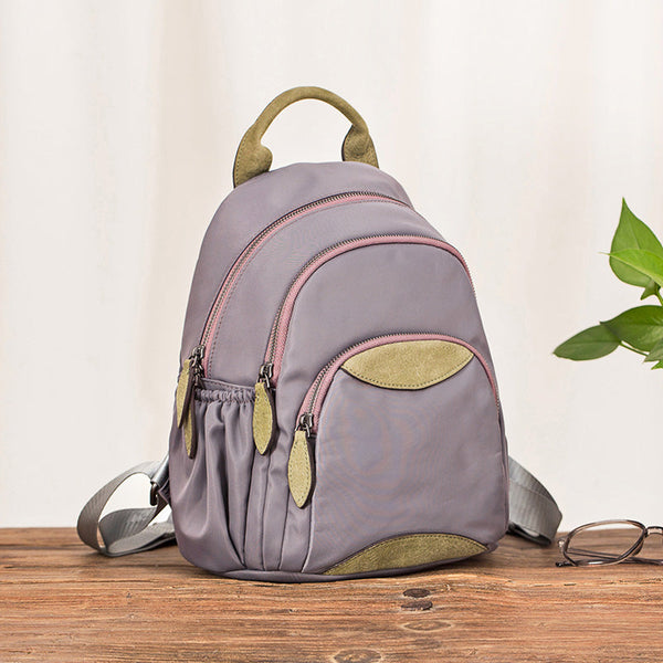 Small Ladies Lightweight Nylon Backpack Purse Waterproof Rucksack Bag For Women Casual