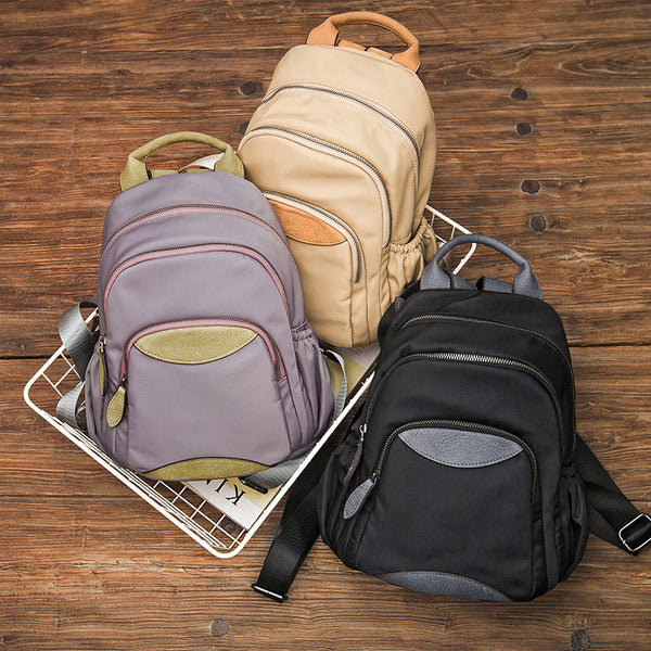 Small Ladies Lightweight Nylon Backpack Purse Waterproof Rucksack Bag For Women Affordable