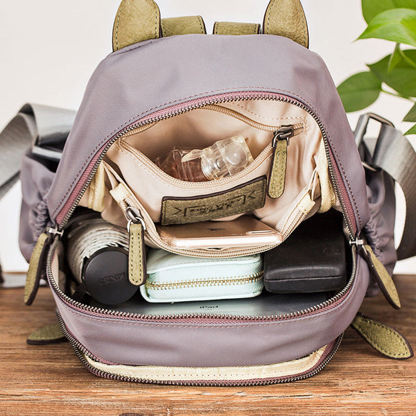 Small Ladies Lightweight Nylon Backpack Purse Waterproof Rucksack Bag For Women Capacity