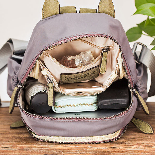 Small Ladies Lightweight Nylon Backpack Purse Waterproof Rucksack Bag For Women Capacity