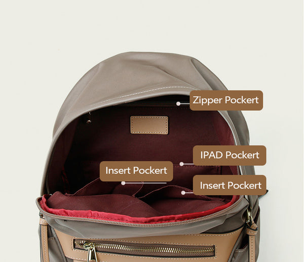 Small Ladies Lightweight Rucksack Women's Nylon Backpack Bags Capacity