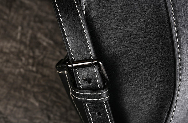 Small Ladies Tooled Leather Backpack Purse Boho Rucksack Bag For Women Details