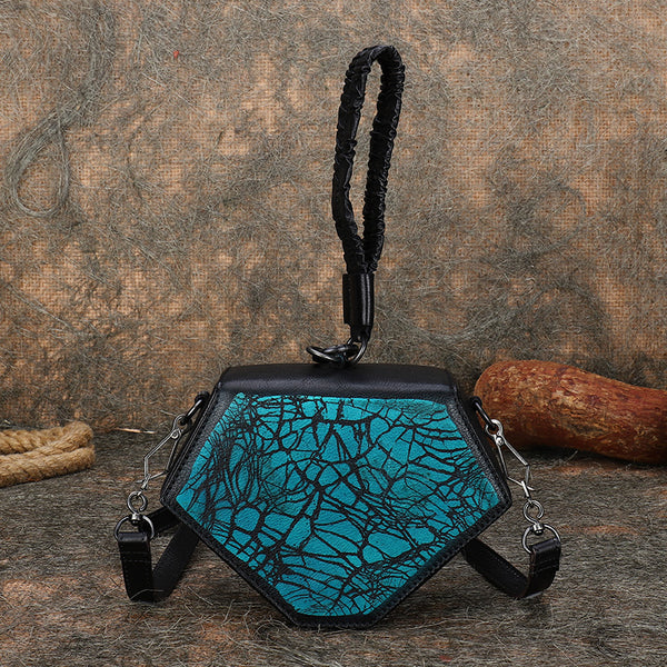 Small Ladies Vintage Leather Clutch Purse With Hand Strap Handbags For Women Accessories