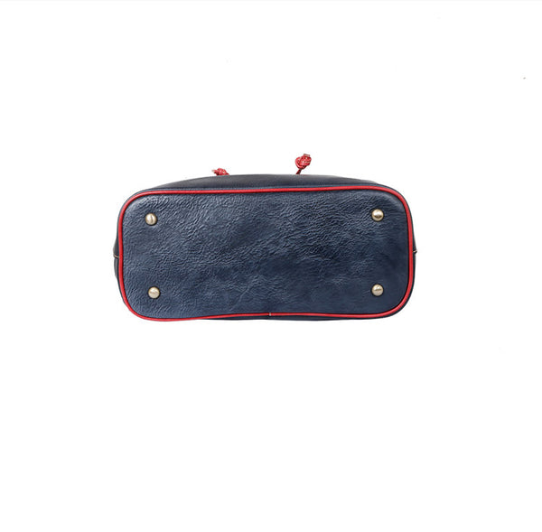 Small Ladies Western Leather Bucket Backpack Purse Small Rucksack Bag For Women Unique