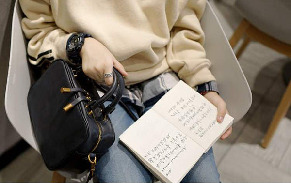 Small Leather Over the Shoulder Purse Bags Crossbody Handbags for Ladies Genuine Leather