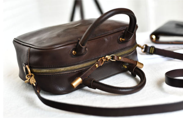 Small Leather Over the Shoulder Purse Bags Crossbody Handbags for Ladies Vintage