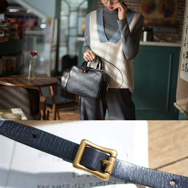 Small Leather Over the Shoulder Purse Bags Crossbody Handbags for Ladies cowhide