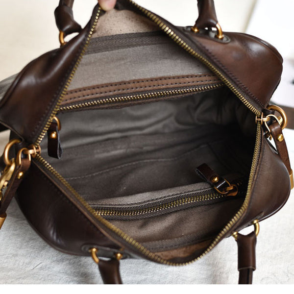 Small Leather Over the Shoulder Purse Bags Crossbody Handbags for Ladies work bag inside