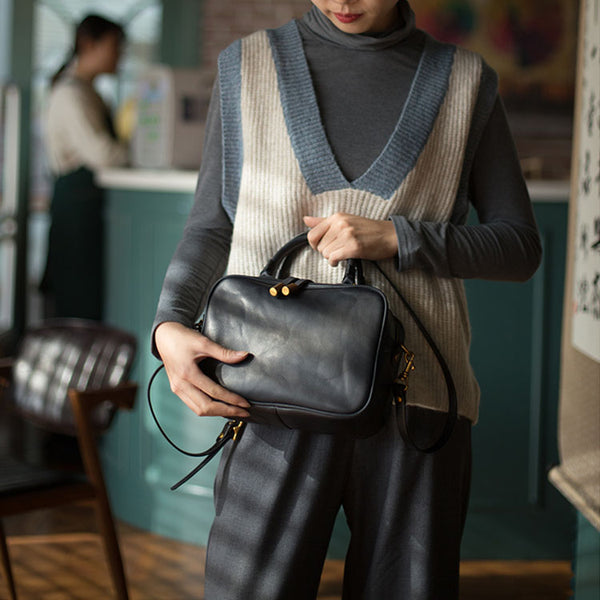 Small Leather Over the Shoulder Purse Bags Crossbody Handbags for Ladies