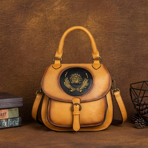 Small Leather Rucksack Handbag Leather Backpack Purse For Women Accessories