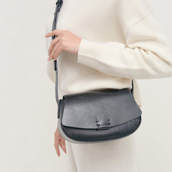 Small Leather Womens Saddle Bags Crossbody Bags Shoulder Bag for Women