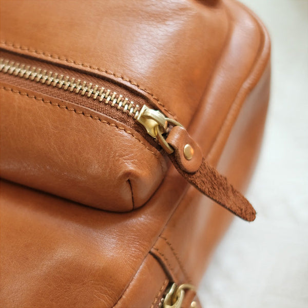 Small Rucksack Womens Leather Stylish Backpacks For Women Cowhide